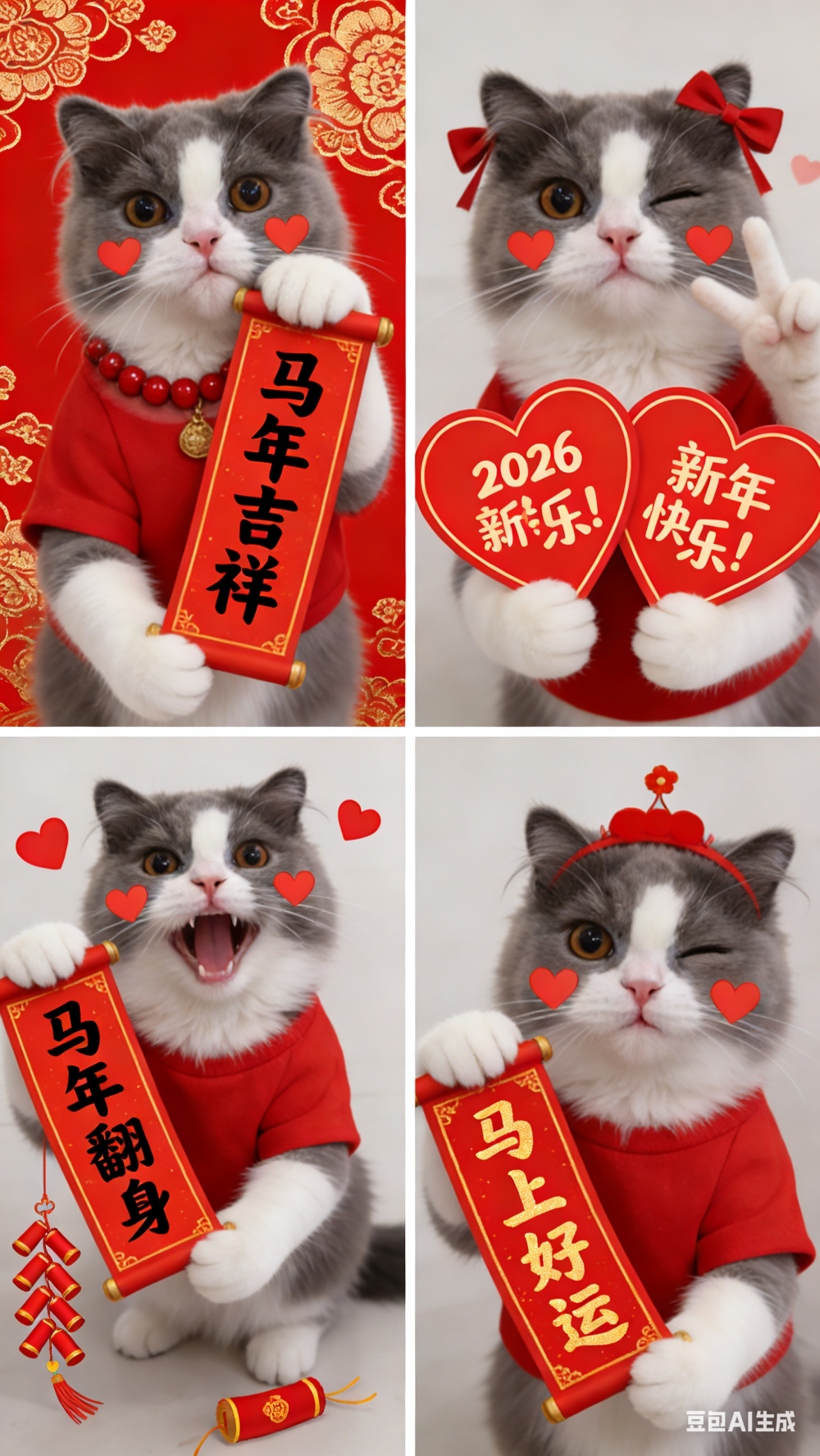 萌萌祝大家新年好